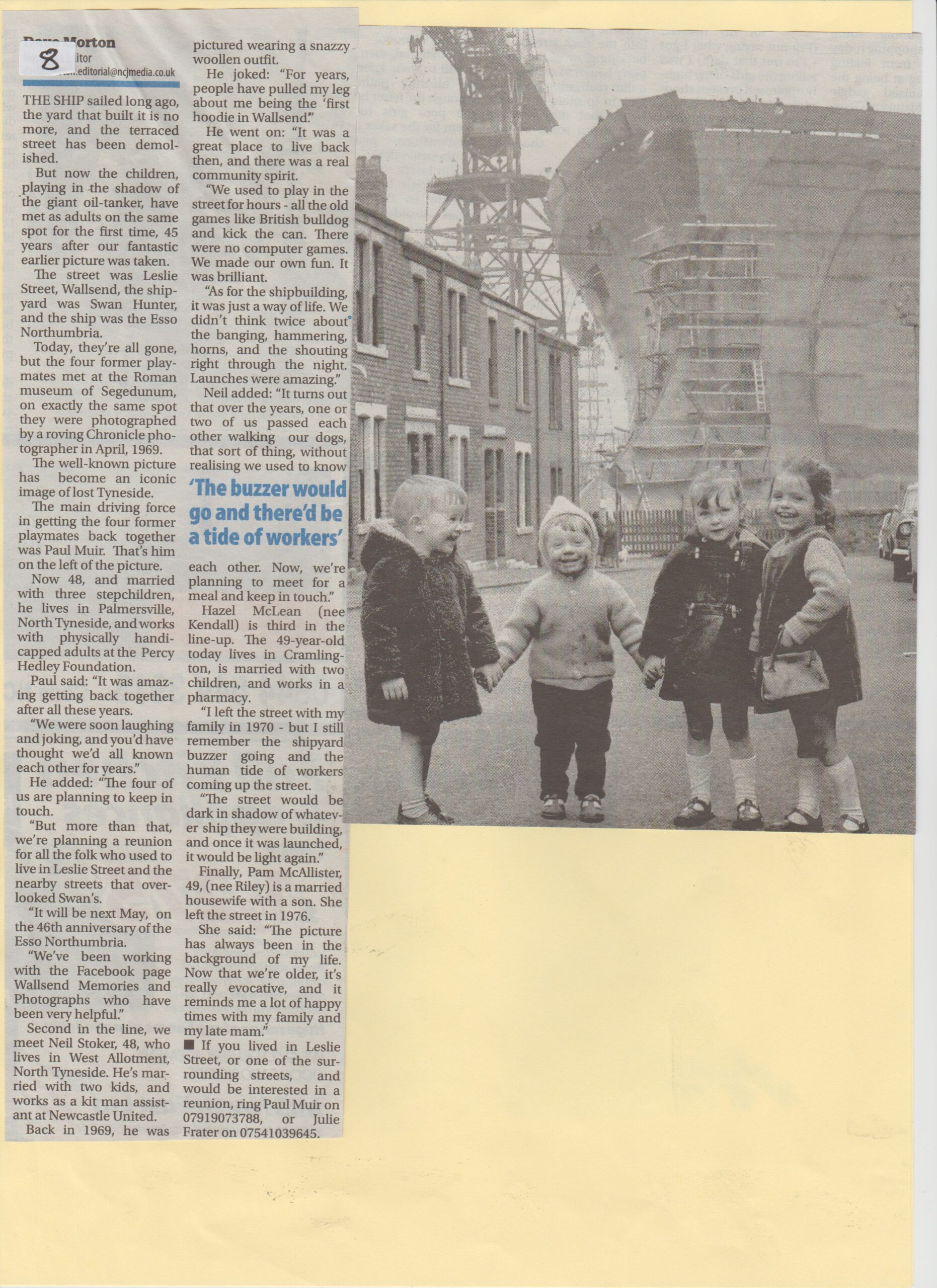 Children in Leslie Street Wallsend 1969