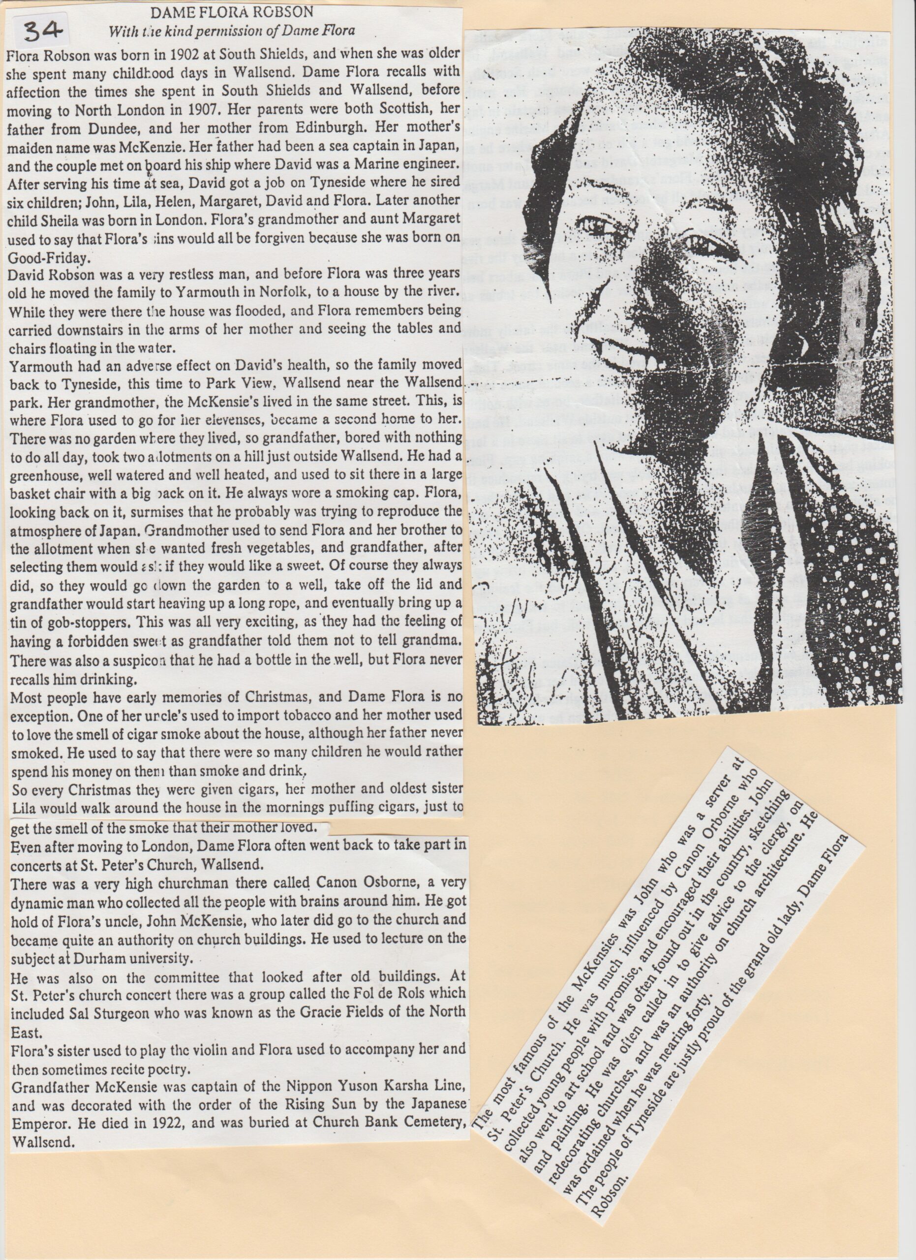 Dame Flora Robson Article