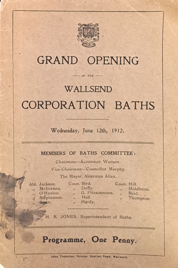 Grand Opening of Wallsend Corporation Baths - Wallsend Corporation - 1912