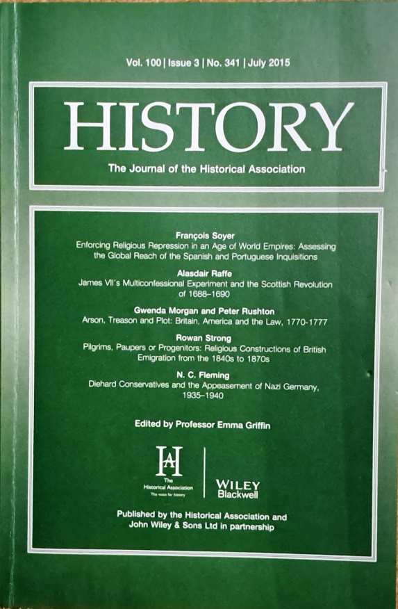 History, Journal Of The Historical Association, July 2015 - Historical Association - 2015