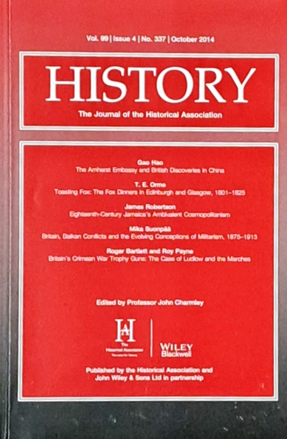History, Journal Of The Historical Association, October 2014 - Historical Association - 2014