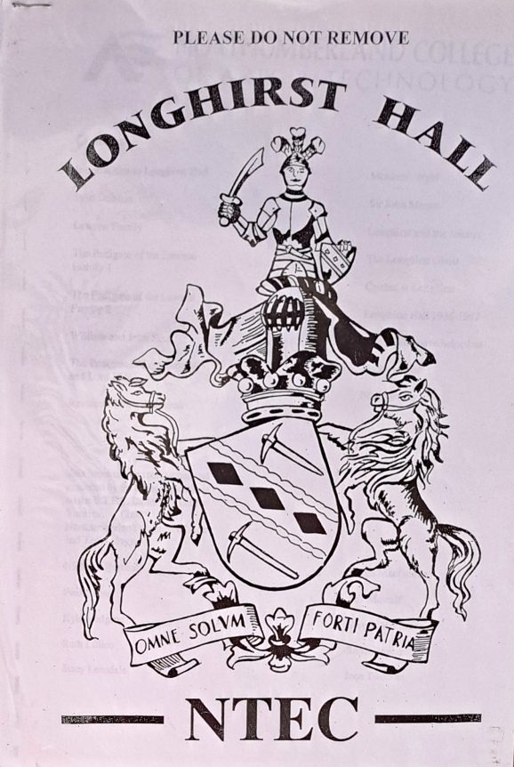 Longhirst Hall, North Tyneside Pamphlet - Northumberland College of Arts & Technology - 1982
