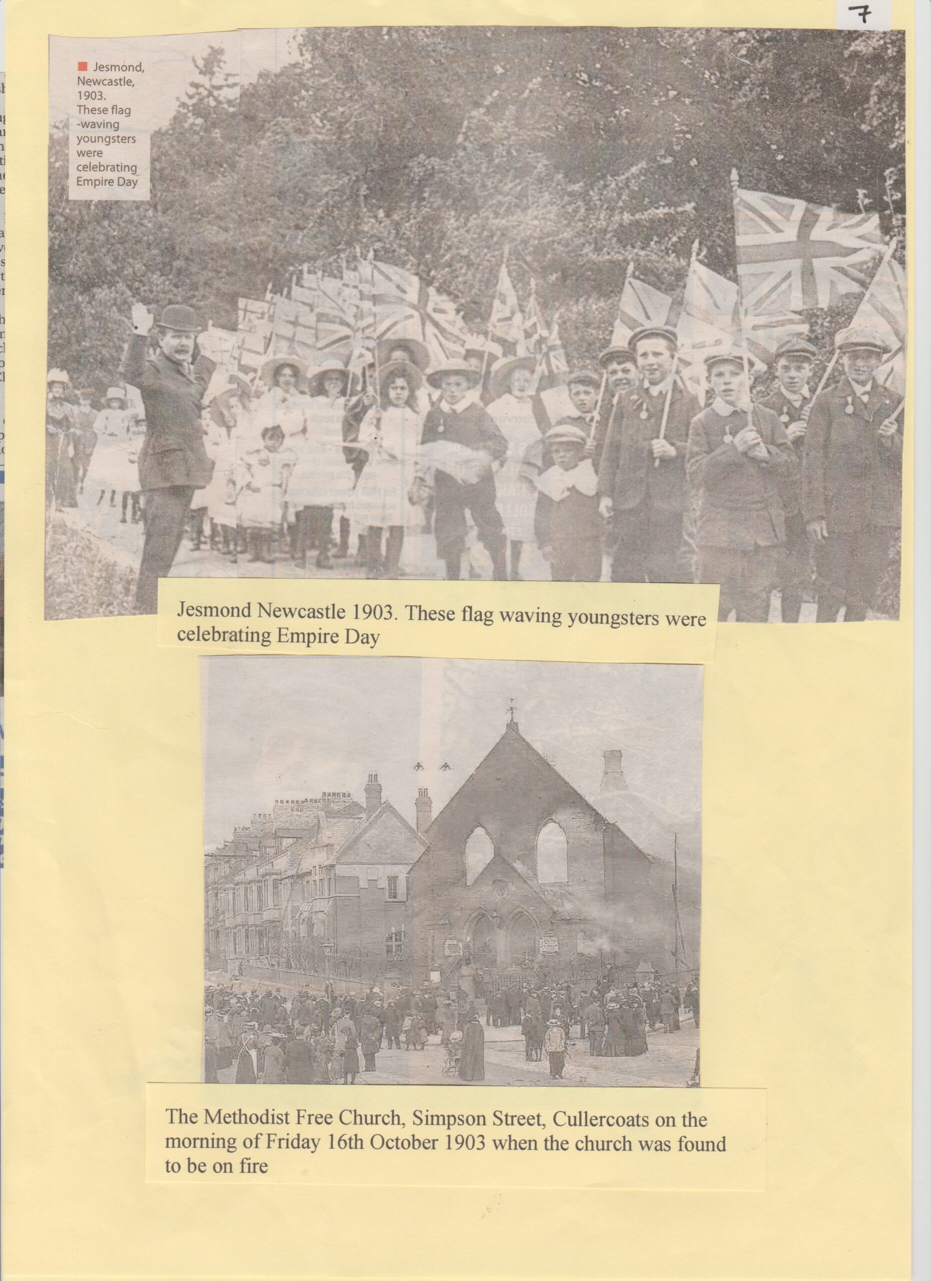 Method Free Church Cullercoats _ Children in Jesmond celebrating Empire day in 1903