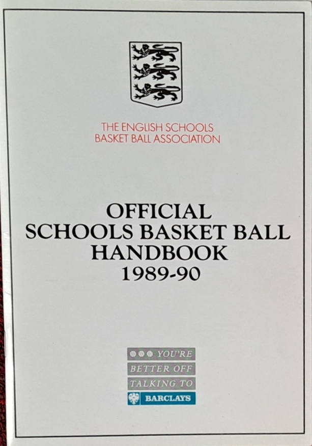 Official Schools Basketball Handbook, 1989-90 - The English Schools Basket Ball Association - 1990