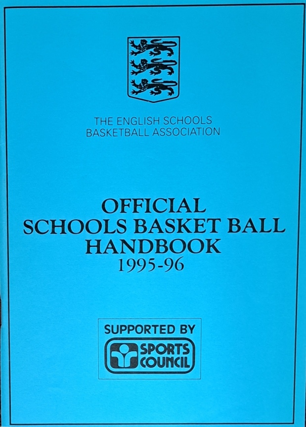 Official Schools Basketball Handbook, 1995-96 - The English Schools Basketball Association - 1996