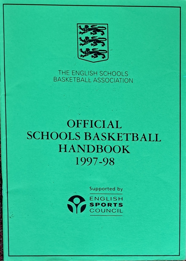 Official Schools Basketball Handbook, 1997-98 - The English Schools Basketball Association - 1998