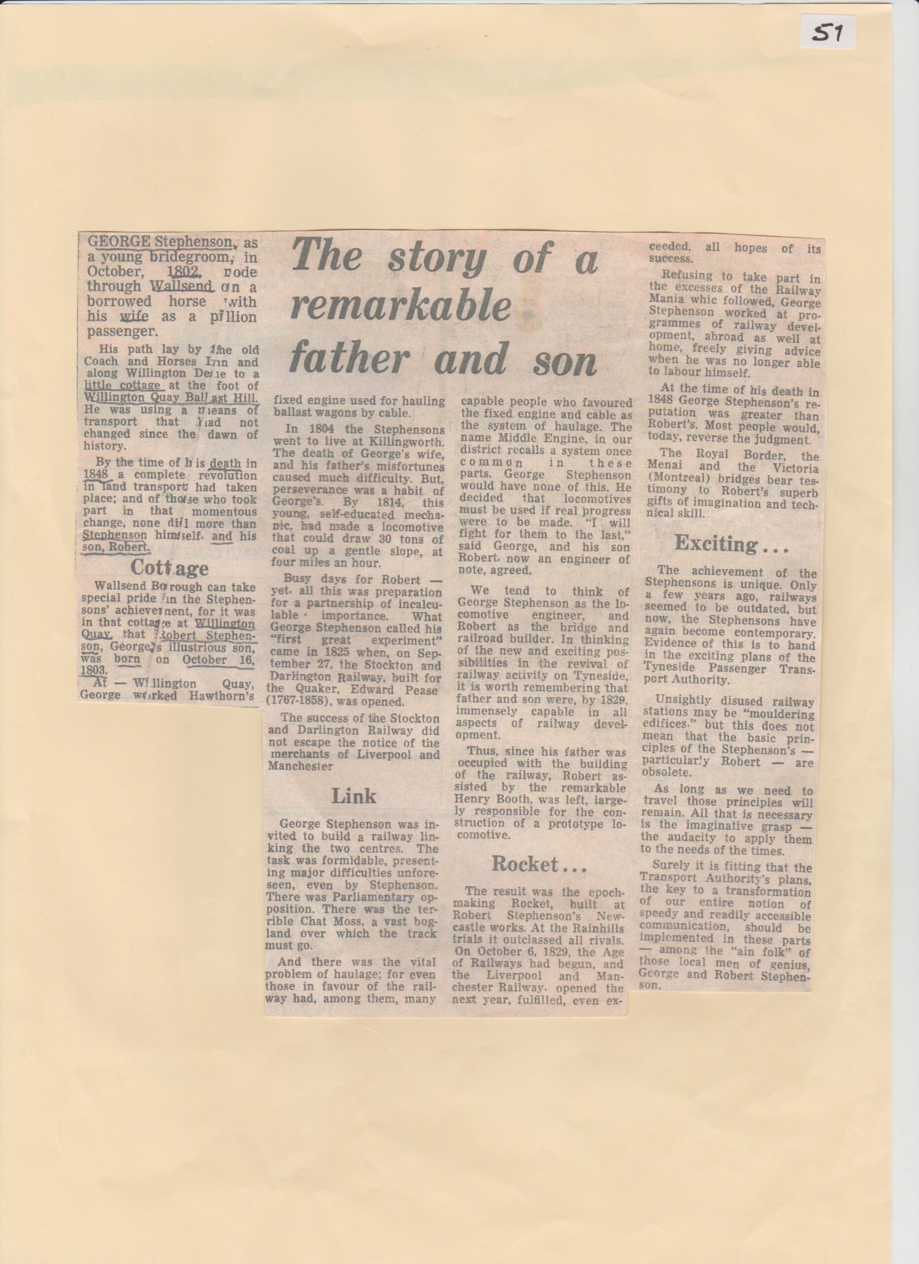 Story of remarkable Stepenson Father _ Son