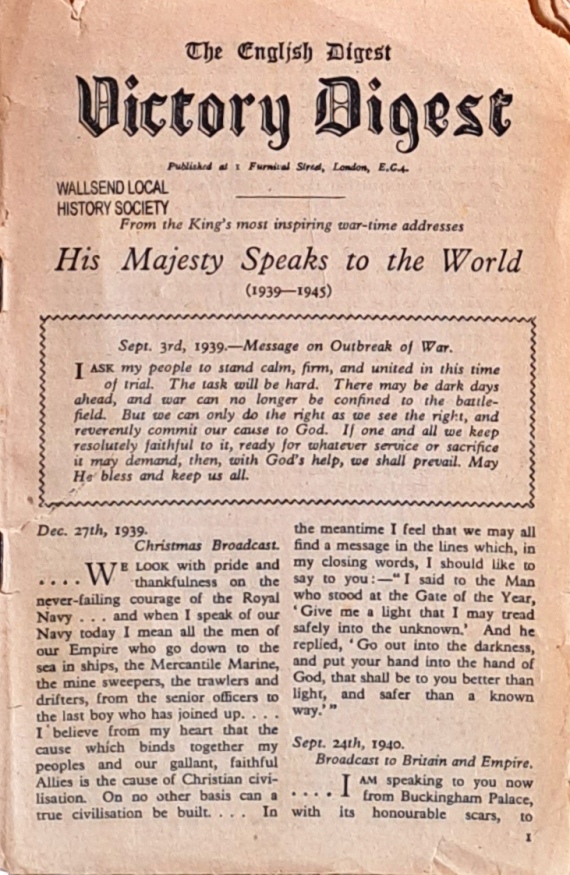 Victory Digest, His Majesty Speaks to the World 1939_1945 - The English Digest - 1945