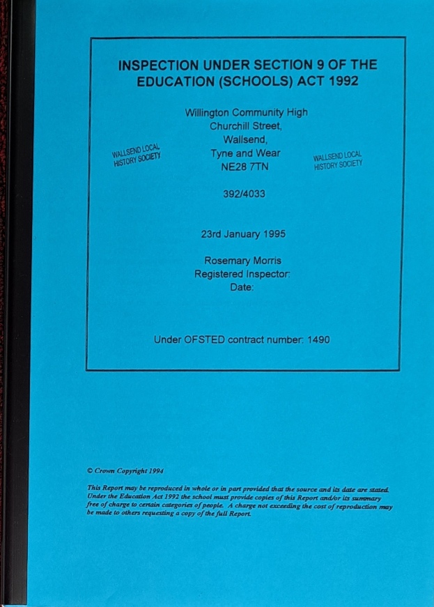 Willington Community High Schools, Ofsted Report, 23 January 1995 [Large] - Ofsted - 1995